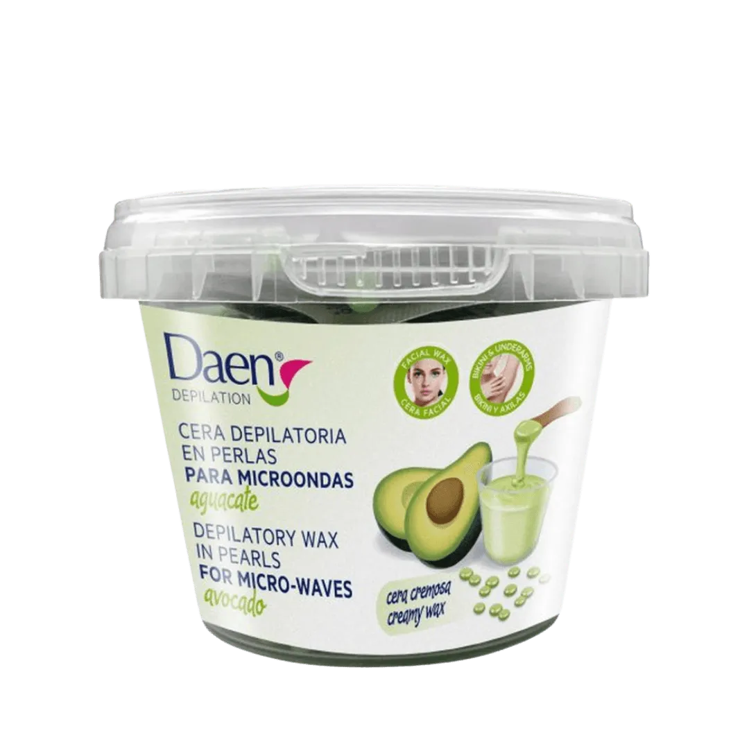 Daen Creamy wax in Pearls Avocado - 100gr | داين شمع إزالة الشعر بالافوكادو
