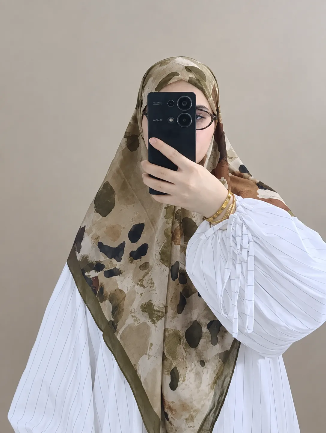 حجاب جرجيت 110 سم 🤎✨