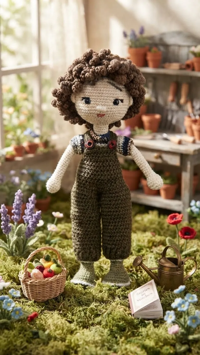 Handmade crochet doll