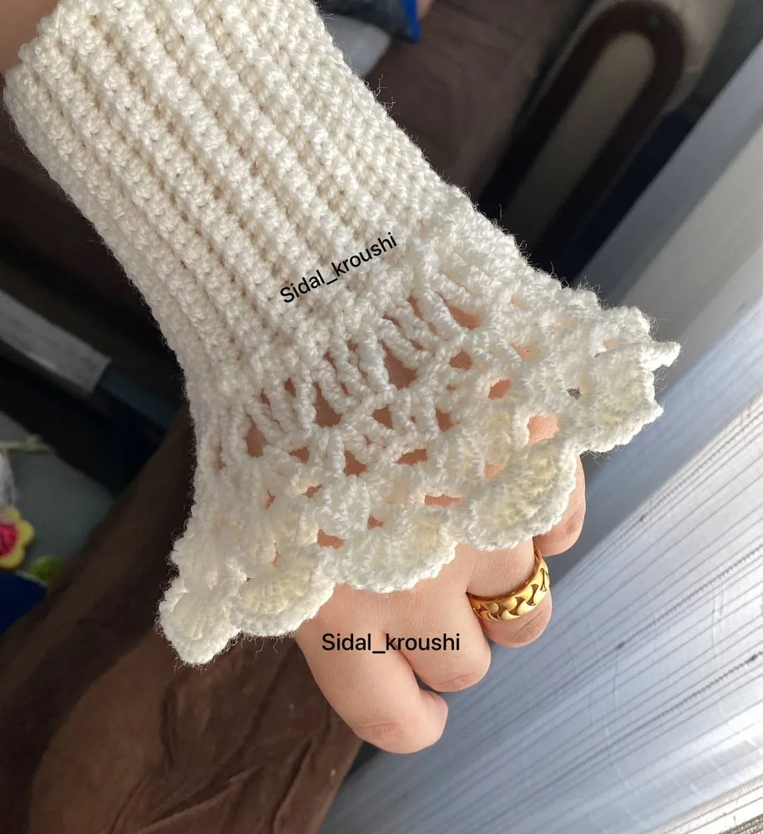اكمام كروشيه