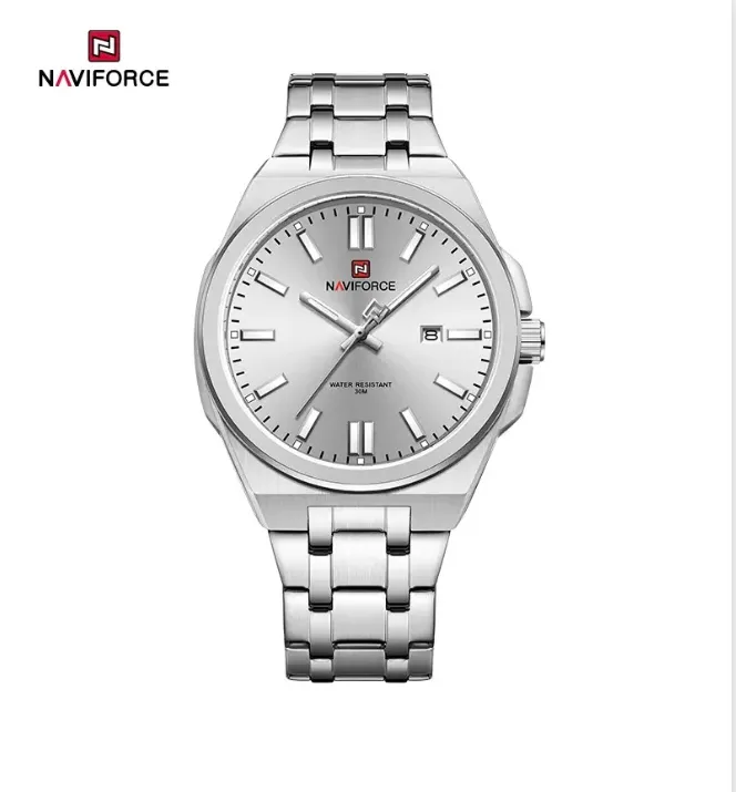 ساعة كوارتز naviforce مقاومة للماء 