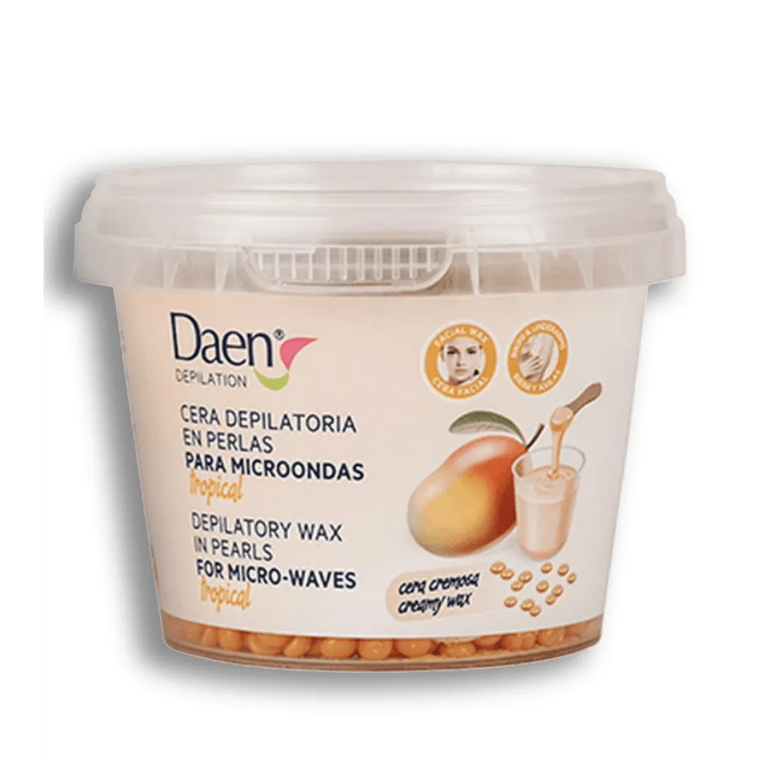 Daen Creamy wax in Pearls Tropical - 100gr | داين شمع إزالة الشعر حبيبات تروبيكال - 100غ